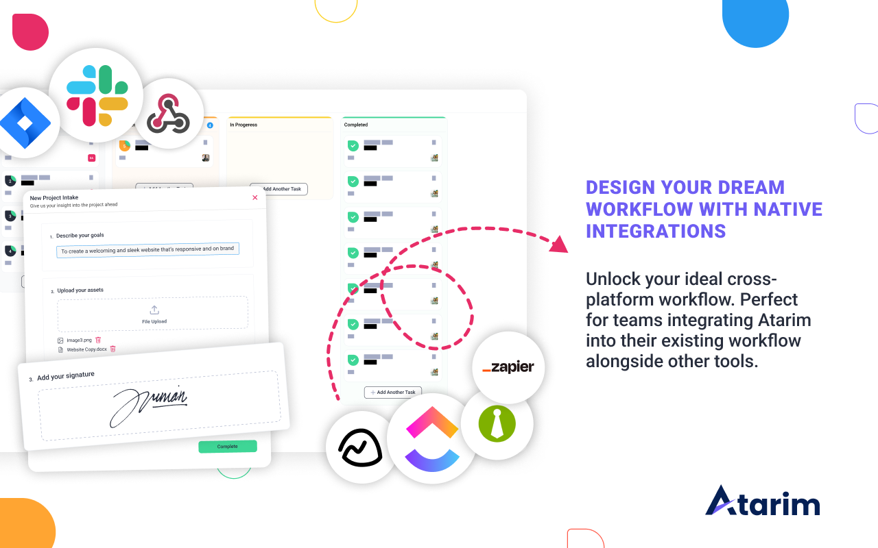 Atarim's integrations