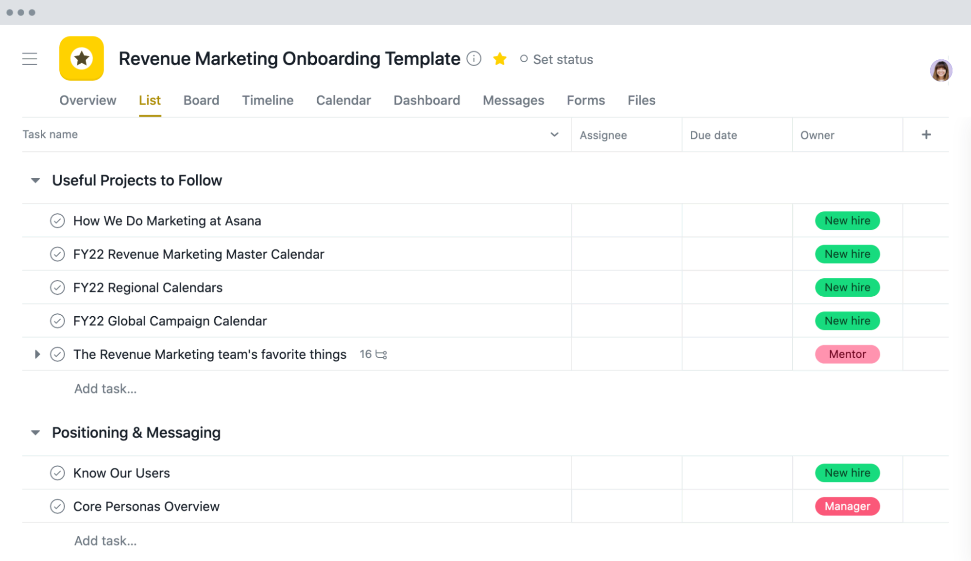 Asana streamline workflow