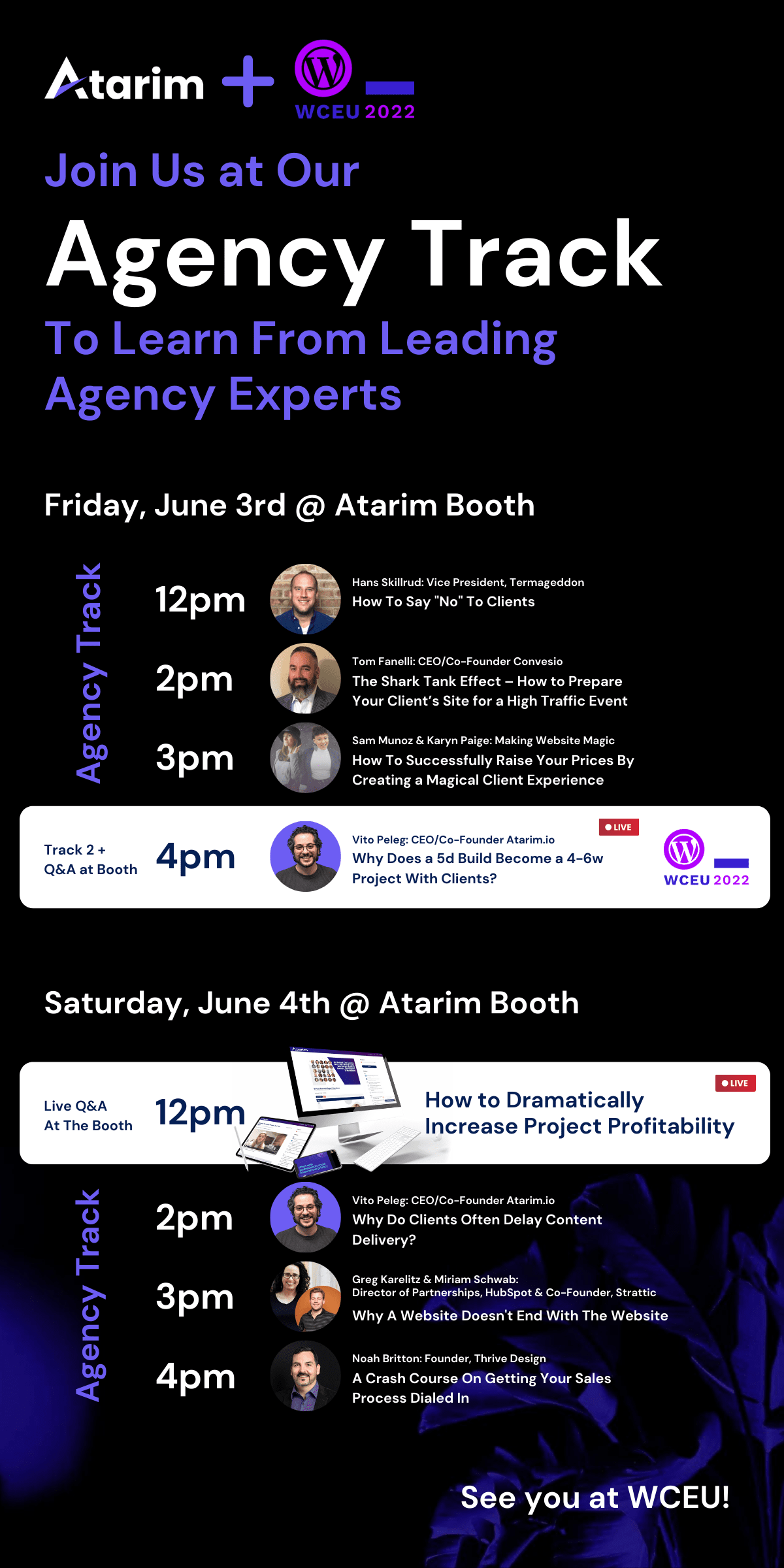 WCEU 2022 - Agency Track by Atarim