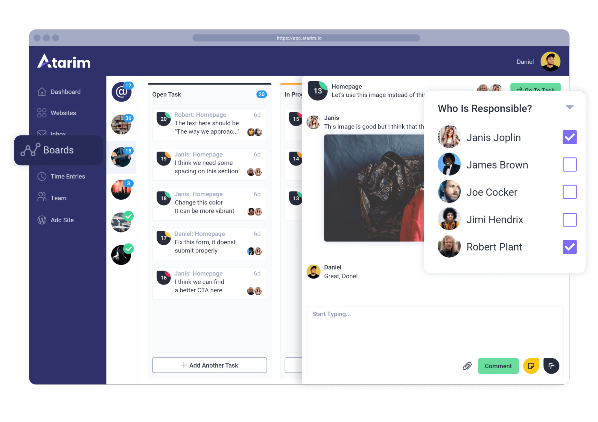 create and assign proofing tasks in atarim