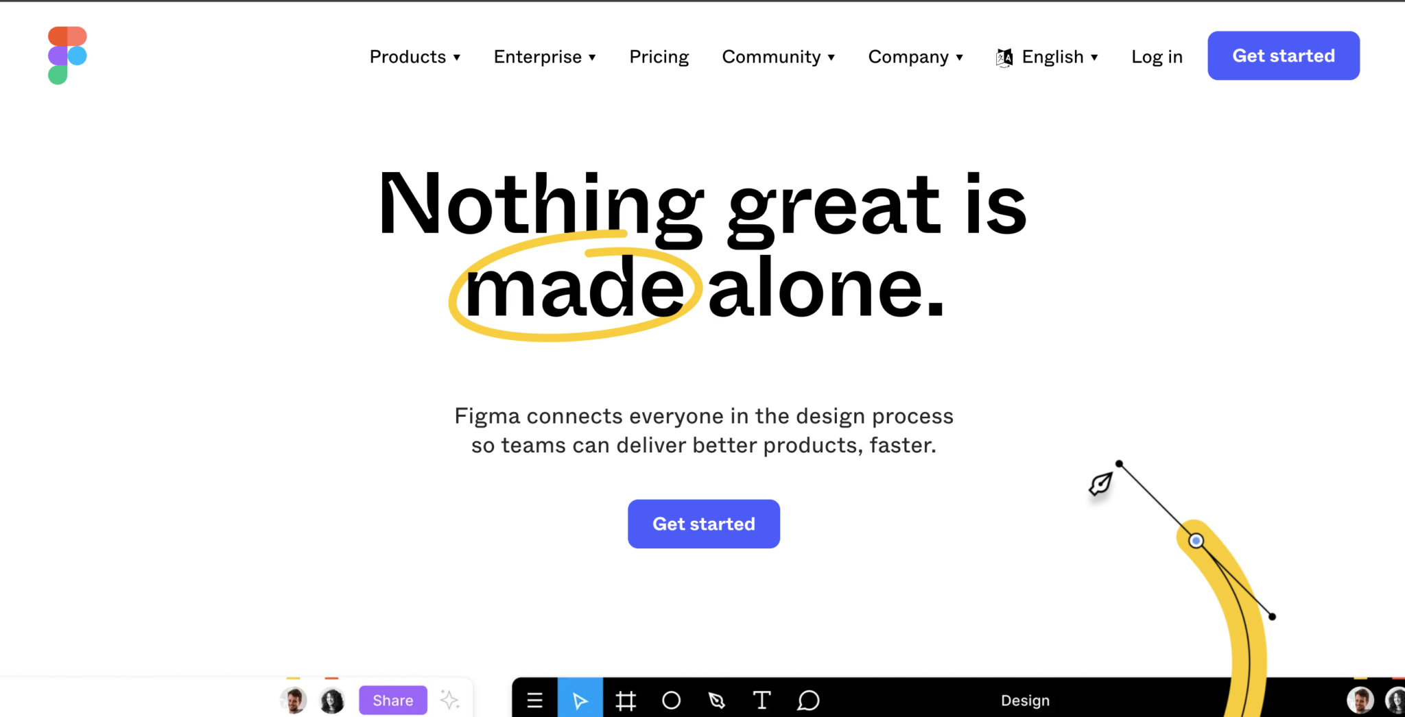 Figma homepage