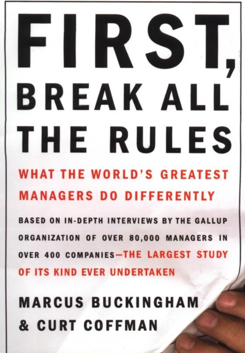 first break all the rules by marcus buckingham and curt coffman book cover