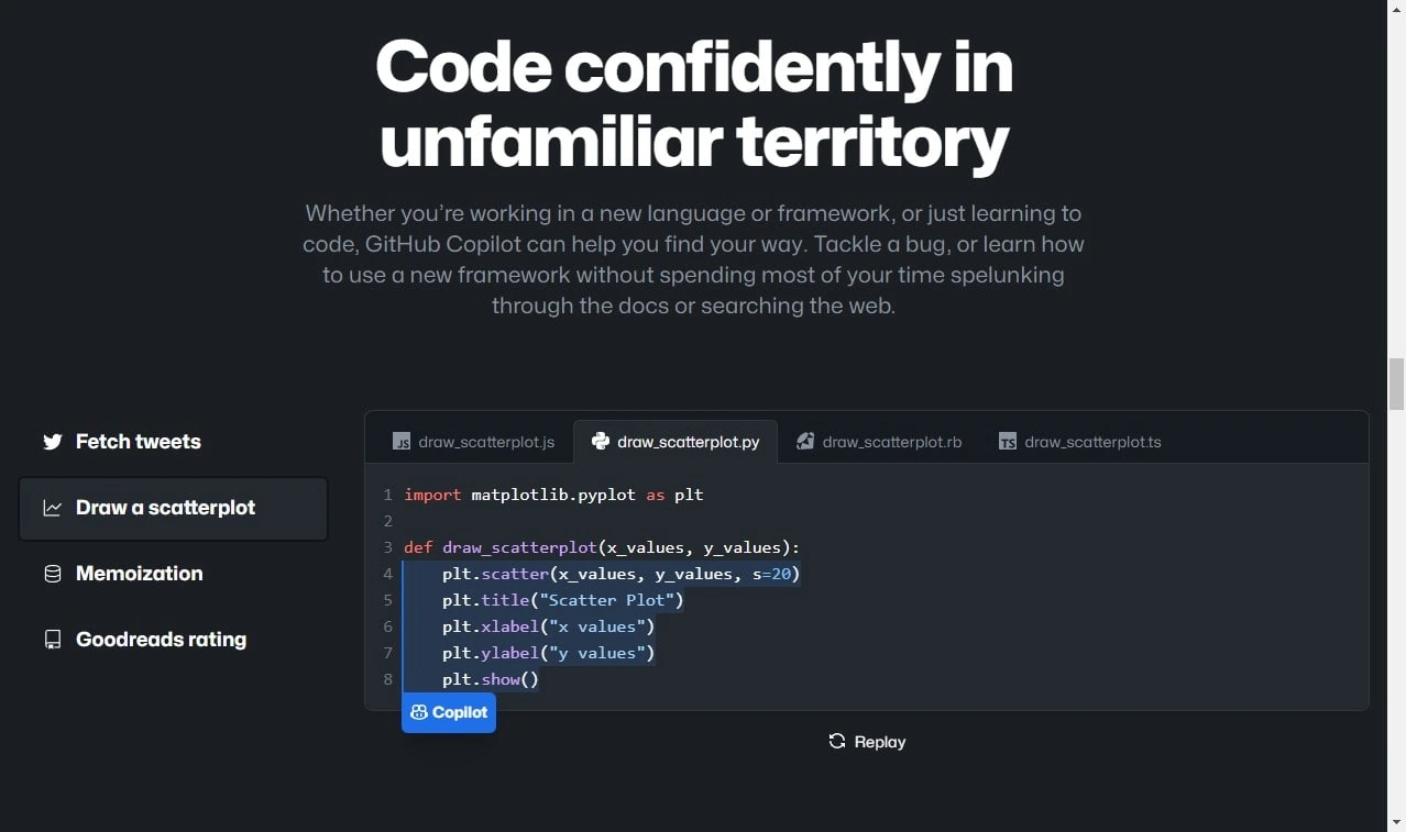 github copilot homepage