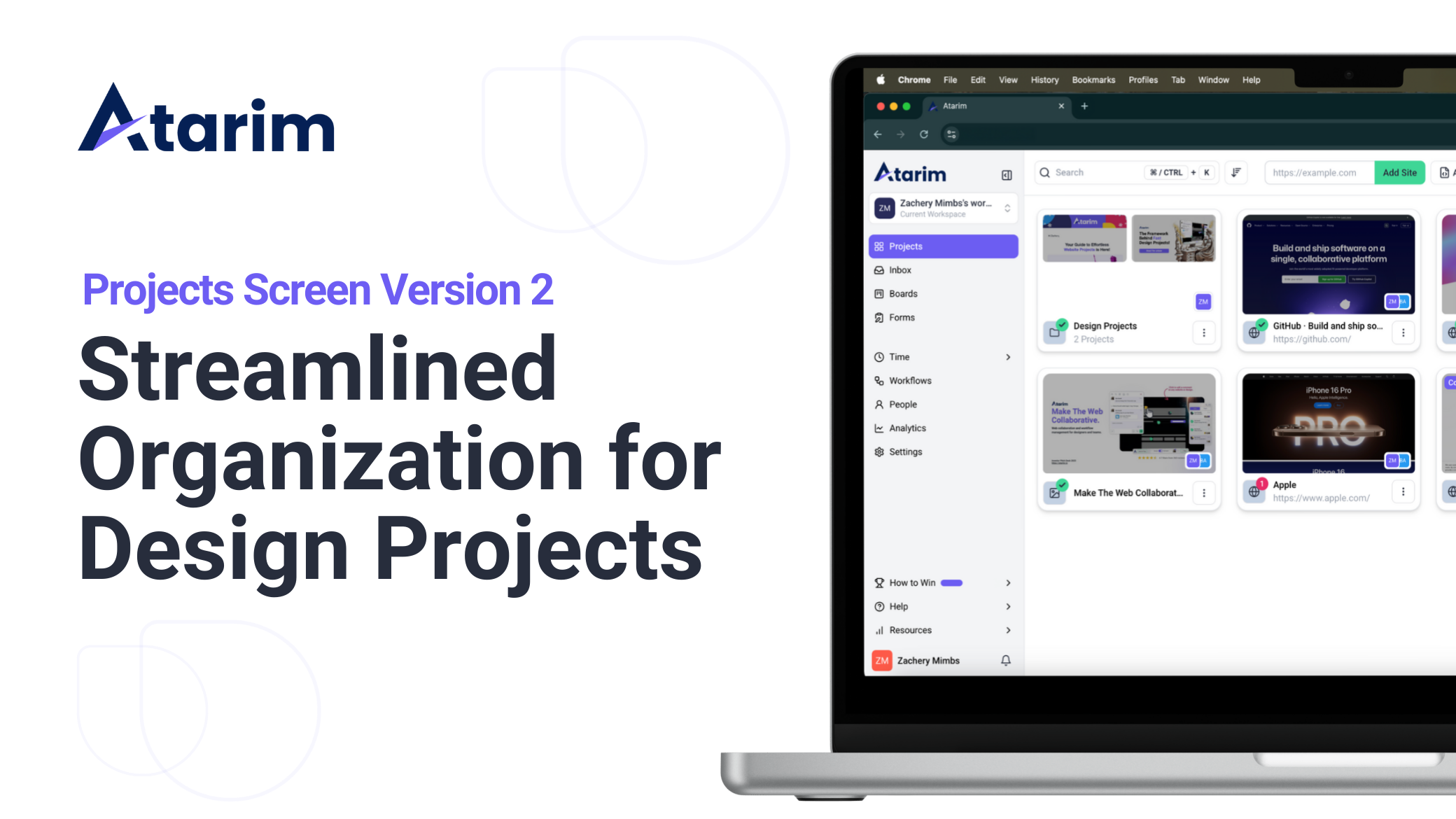 streamlined organization for design projects