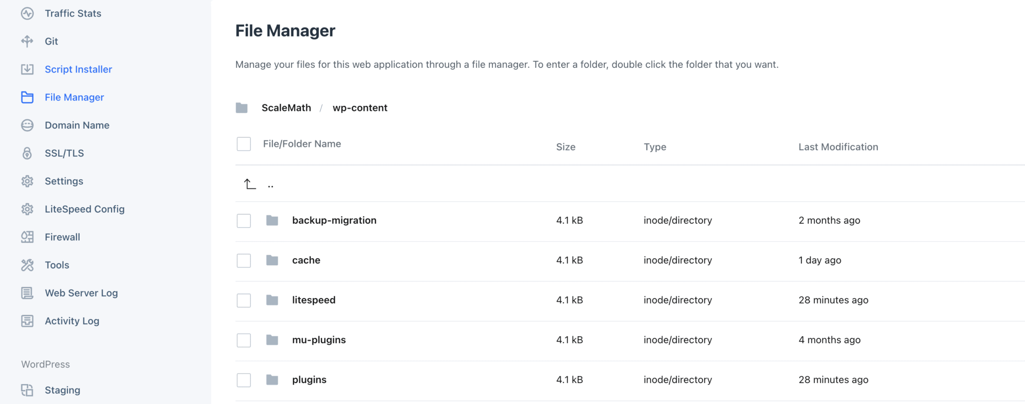 RunCloud File Manager