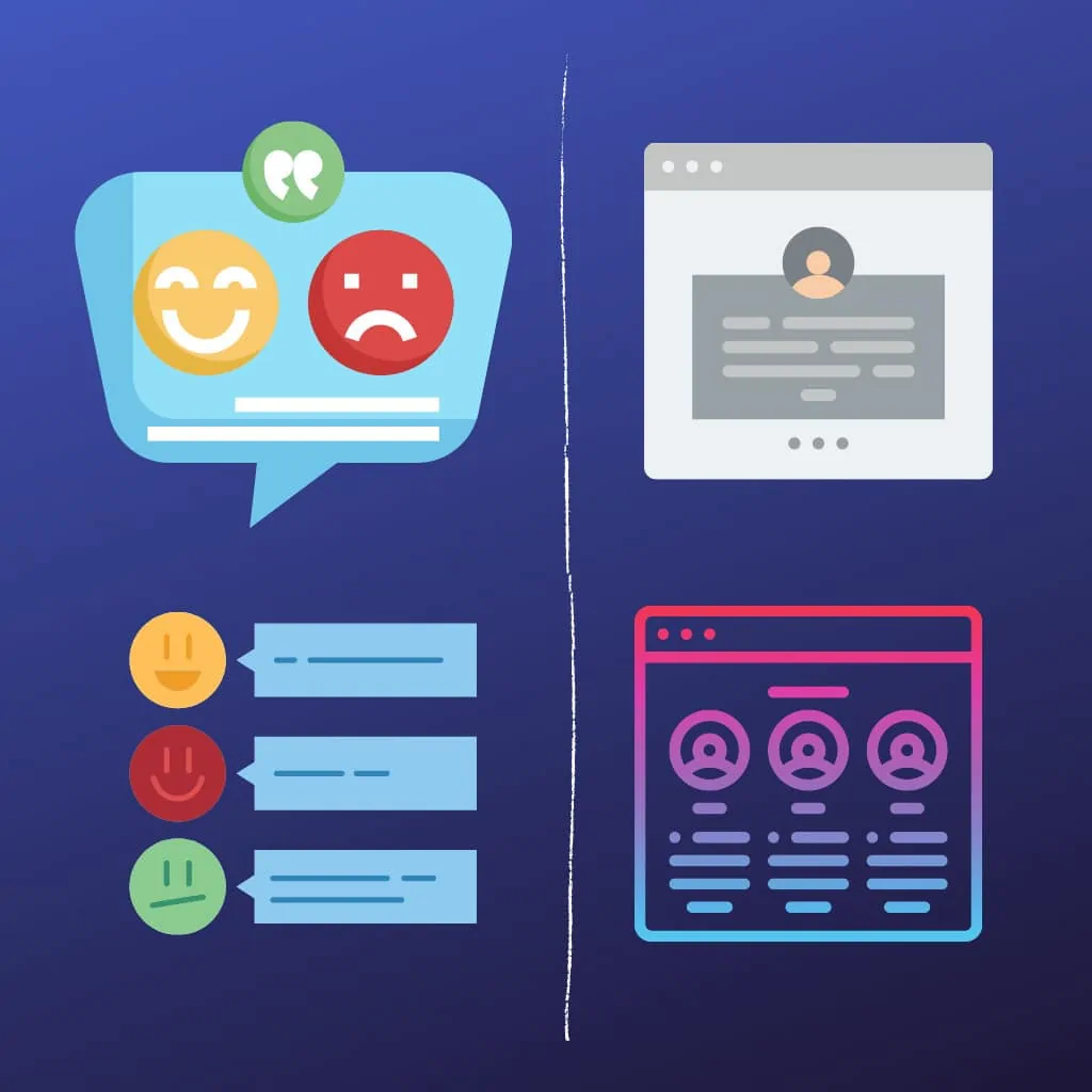 testimonial vs review