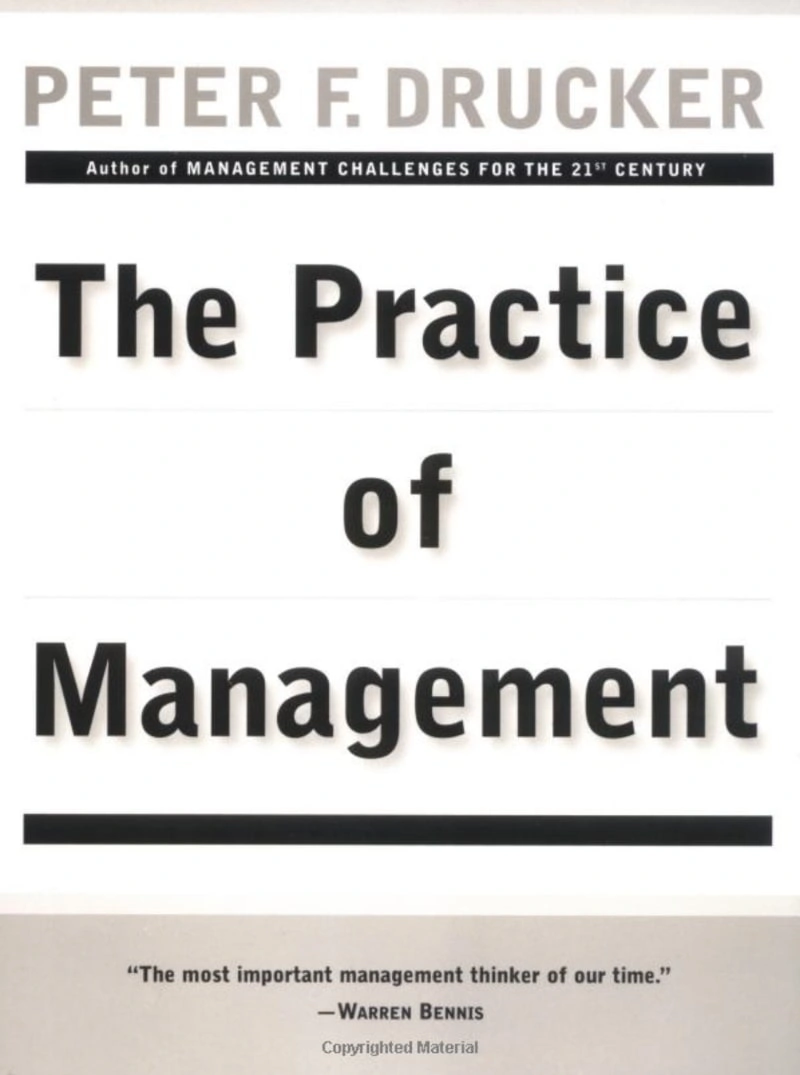 the practice of management by peter f drucker book cover