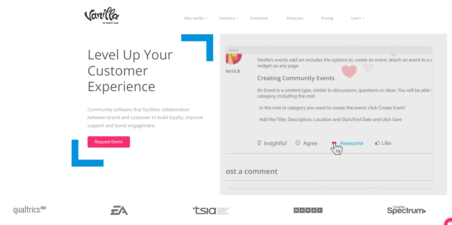 vanilla forums homepage